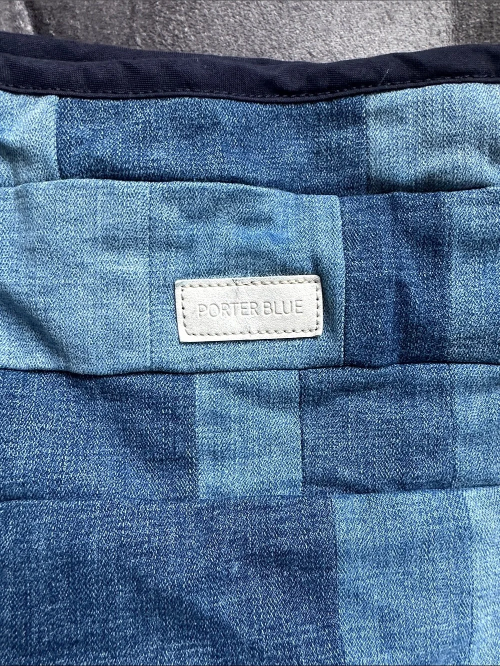 Porter Blue Large Blue Patchwork Denim Jeans Tote - Pinterest Exclusive